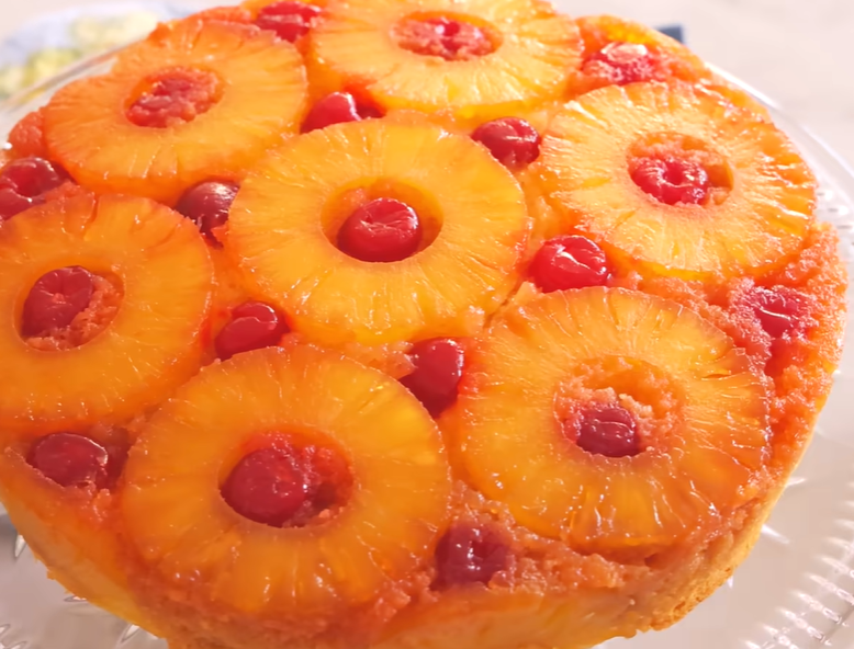 Pineapple Upside Down Cake Recipe – Moist & Classic Caramelized Pineapple Cake