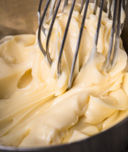 batter of custard cake