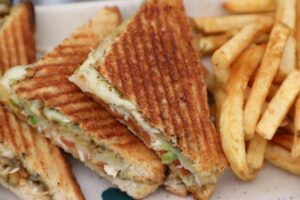 Serving Vegetable Sandwich