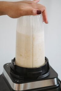 apple milkshake ingredients in blender