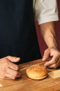 golden homemade gluten-free burger bun